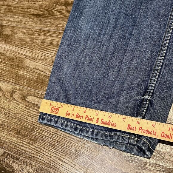 Buckle BKE Seth Jeans Mens 33x31 Loose Fit Straight Leg Whiskered Distressed - Picture 10 of 10